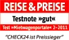 Reise & Preise - CHECK24 Mietwagenvergleich ist Preissieger - Auszeichnung Logo