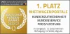 CHECK24 Mietwagenpreisvergleich erzielt erneut 1. Platz beim DtGV Deutschen Kunden-Award - Auszeichnung Logo