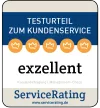 ServiceRating: Testsieger CHECK24 überzeugt mit exzellentem Kundenservice - Auszeichnung Logo