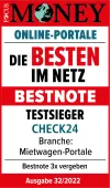 ServiceValue und Focus Money: CHECK24 erhält Bestnote für Servicequalität - Auszeichnung Logo