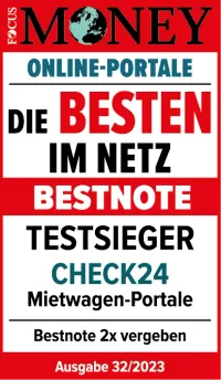 Focus Money: CHECK24 erhält Bestnote für Kundenzufriedenheit (2023) - Award Logo
